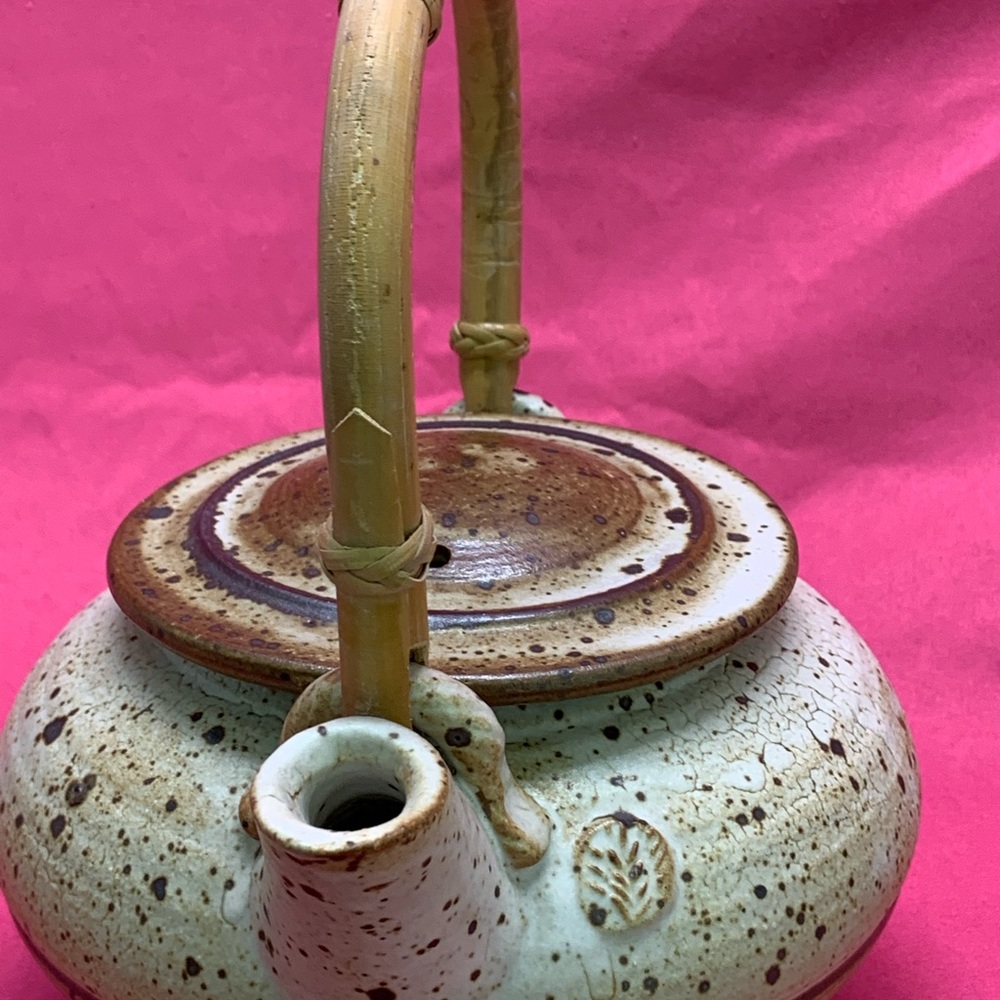 Vintage Signed Pottery Teapot